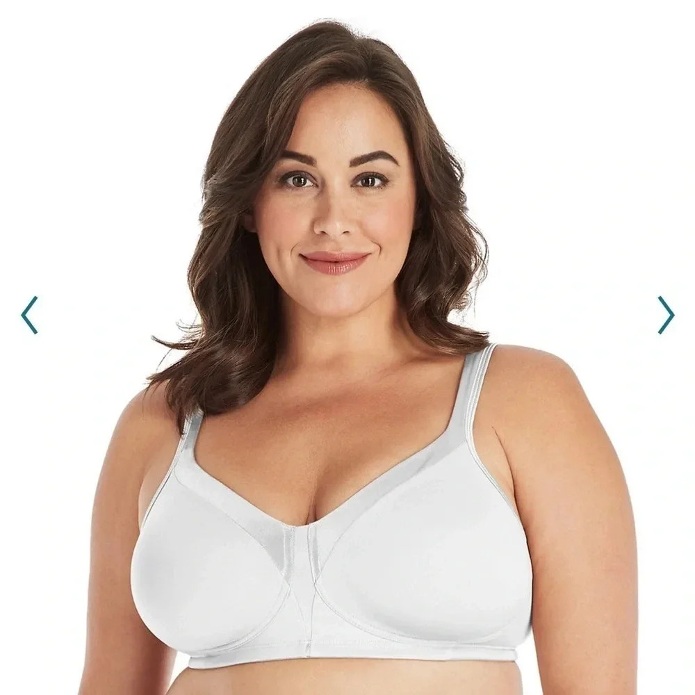 Playtex Full Figure 18 Hour Sleek & Smooth Wireless Bra Style 4803 • NEW • PLUS